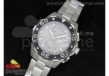 Aquaracer 500M Automatic Chronograph SS Grey Dial on SS Bracelet ETA7750