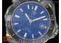 Aquaracer 500m Calibre 5 SS Black Bezel Blue Textured Dial on SS Bracelet NH35A