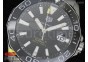 Aquaracer 300m Calibre 5 SS Black Bezel Black Textured Dial on SS Bracelet NH35A