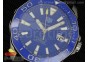 Aquaracer 300m Calibre 5 SS Blue Bezel Blue Textured Dial on Black Nylon Strap NH35A