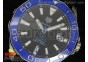 Aquaracer 300m Calibre 5 SS Blue Bezel Black Textured Dial on Black Nylon Strap NH35A