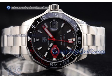 Aquaracer Calibre 5 Match Timer Premier League Special Edition Full SS Dark Grey Dial - Miyota Quartz