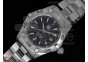 Aquaracer Ladies SS Black Dial Stick Markers SS Bezel on Bracelet Swiss Quartz