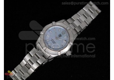 Aquaracer Ladies SS Blue MOP Dial Stick Markers on Bracelet Swiss Quartz