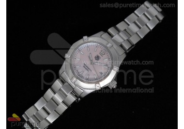 Aquaracer Ladies SS Pink MOP Dial Stick Markers on Bracelet Swiss Quartz