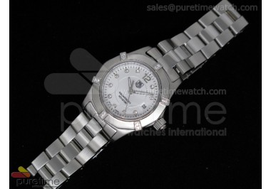 Aquaracer Ladies SS White Dial on Bracelet Swiss Quartz