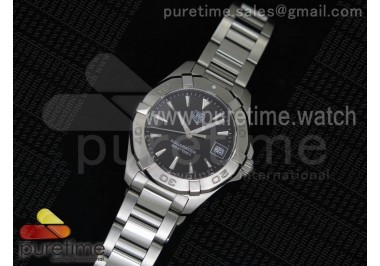 Aquaracer Ladies 32mm SS Black Dial on SS Bracelet Swiss Quartz