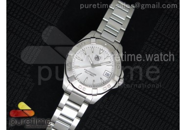 Aquaracer Ladies 32mm SS Silver Dial on SS Bracelet Swiss Quartz