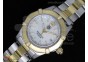 Aquaracer Ladies SS White MOP Dial Stick Markers YG Bezel on SS/YG Bracelet Swiss Quartz