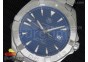 Aquaracer Calibre 5 SS Blue Textured Dial on SS Bracelet Jap Quartz