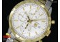 Carrera Calibre 16 SS Chrono White Dial YG Bezel on SS/YG Bracelet ETA7750