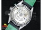 Carrera Calibre 16 SS Chrono Singapore Limited Edition Green Black Dial on Black Leather Strap ETA7750