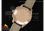 Carrera Calibre 36 RG White Dial on Brown Leather Strap Jap Quartz