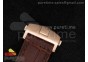 Carrera Calibre 36 RG White Dial on Brown Leather Strap Jap Quartz