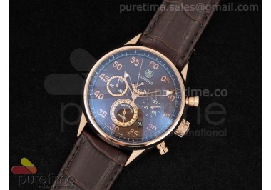 Carrera Calibre 360 RG Brown Dial on Brown Leather Strap A21J