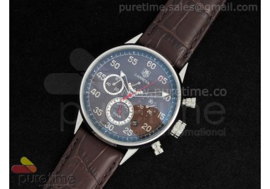 Carrera Calibre 360 SS Brown Dial on Brown Leather Strap A21J