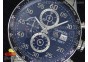 Carrera Calibre 1887 Chrono SS Tachymeter Bezel Black Dial on SS Bracelet Jap Quartz