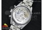 Carrera CAL1887 Chronograph SS V6F 1:1 Best Edition White Dial LightBlue Markers on SS Bracelet CAL1887