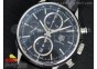 Carrera CAL1887 Chronograph SS V6F 1:1 Best Edition Black Dial on Black Leather Strap CAL1887