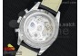 Carrera CAL1887 Chronograph SS V6F 1:1 Best Edition Black Dial on Black Leather Strap CAL1887