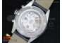 Carrera Calibre 1887 SS V6F 1:1 Best Edition Ceramic Bezel Gray Dial on Gray Leather Strap CAL1887