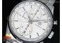 Carrera CAL1887 Chrono 40mm SS White Dial on SS Bracelet A7750