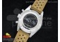 Carrera Calibre 1887 SS Chrono Black Dial White Markers on Brown Leather Strap Jap Quartz