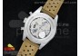 Carrera Calibre 1887 SS Chrono Black Dial White Markers on Brown Leather Strap Jap Quartz