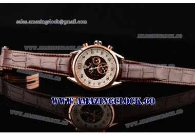 Mikrograph Chrono RG White/Brown Dial - OS10 Quartz