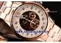 Mikrograph Chrono Full RG White/Brown Dial - OS10 Quartz