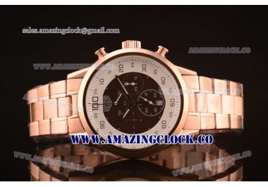 Mikrograph RG White/Brown Dial on Rose Gold Bracelet - OS20 Quartz