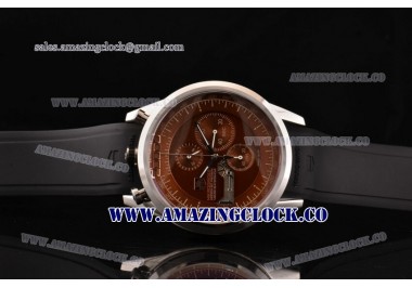 Mikrogirder 2000 Chrono SS Chocolate Dial on Black Rubber Strap - OS10 Quartz