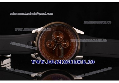 Mikrogirder 2000 Chrono SS PVD Bezel Chocolate Dial on Black Rubber Strap - OS10 Quartz