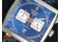 Monaco Concept Chrono SS Blue Dial on Blue Leather Strap Jap Quartz