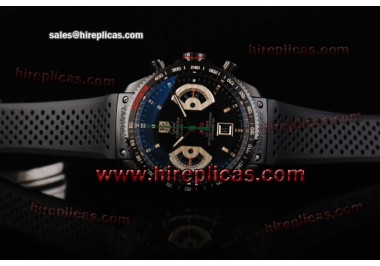 Tag Heuer Grand Carrera Calibre 17 RS Chrono Cav518b.ft6016 Swiss Valjoux 7750 Automatic PVD Black Dial